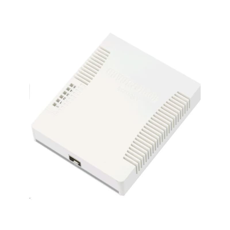 MikroTik RouterBOARD RB260GS (CSS106-5G-1S), Taifatech TF470 CPU, výkonný nastaviteľný switch, 5x LAN, 1xSFP slot 2