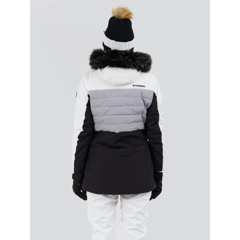 Dámska lyžiarska bunda FUNDANGO Salina Padded Jacket-100-white 3