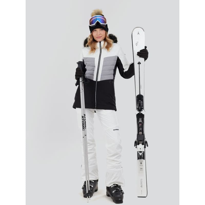 Dámska lyžiarska bunda FUNDANGO Salina Padded Jacket-100-white 5
