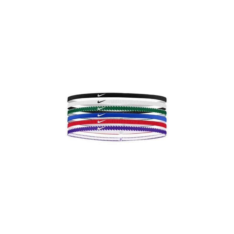 Čelenka NIKE FLEX CLASSIC SLIM HEADBANDS 6PK GAME ROYAL UNIVERSITY RED WHITE