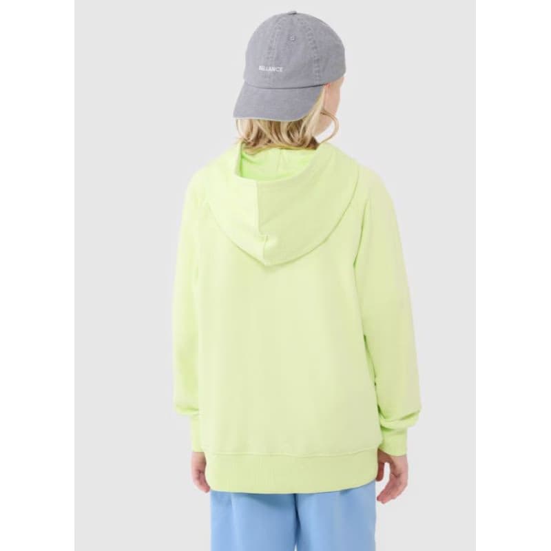 Chlapčenská mikina s kapucňou 4F JUNIOR SWEATSHIRT M1712-45N-CANARY GREEN NEON 4