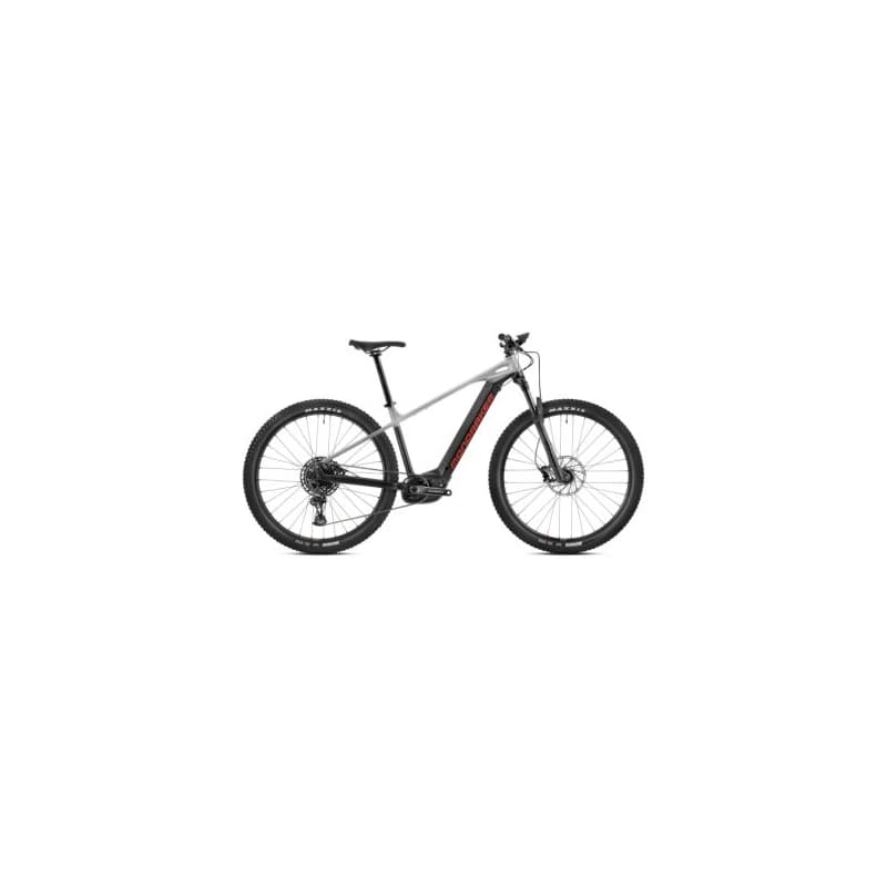 Horský elektrobicykel MONDRAKER Prime, black nimbus grey flame red