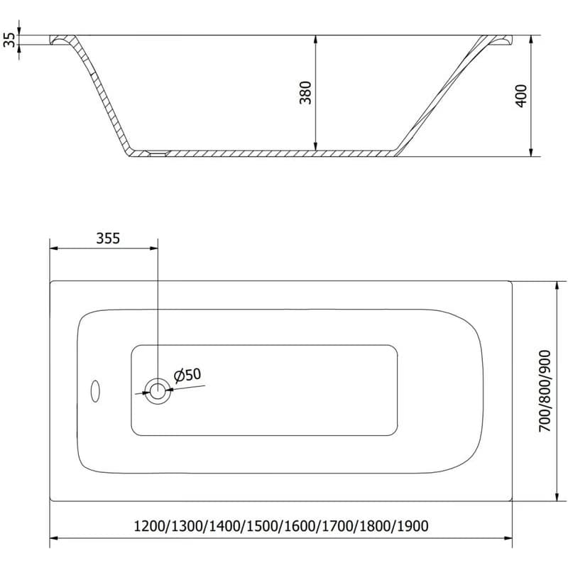 MEXEN - Vega 180 x 90 cm 55011809000 5