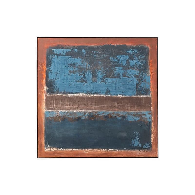Silence obraz modrý 120x120 cm