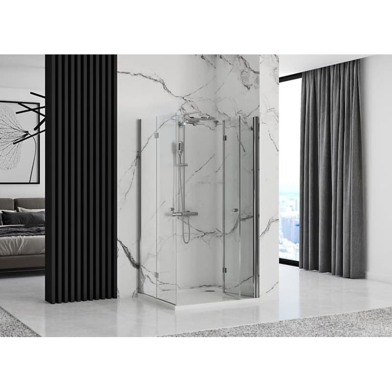 REA/S - Skladací sprchovací kút FOLD N2 70x90 KPL-07446 2