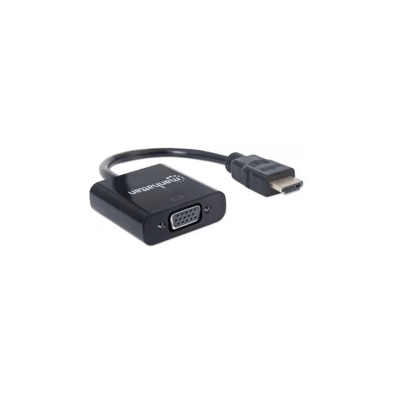 MANHATTAN prevodník z HDMI na VGA (HDMI Male to VGA Female, black, Polybag) 2