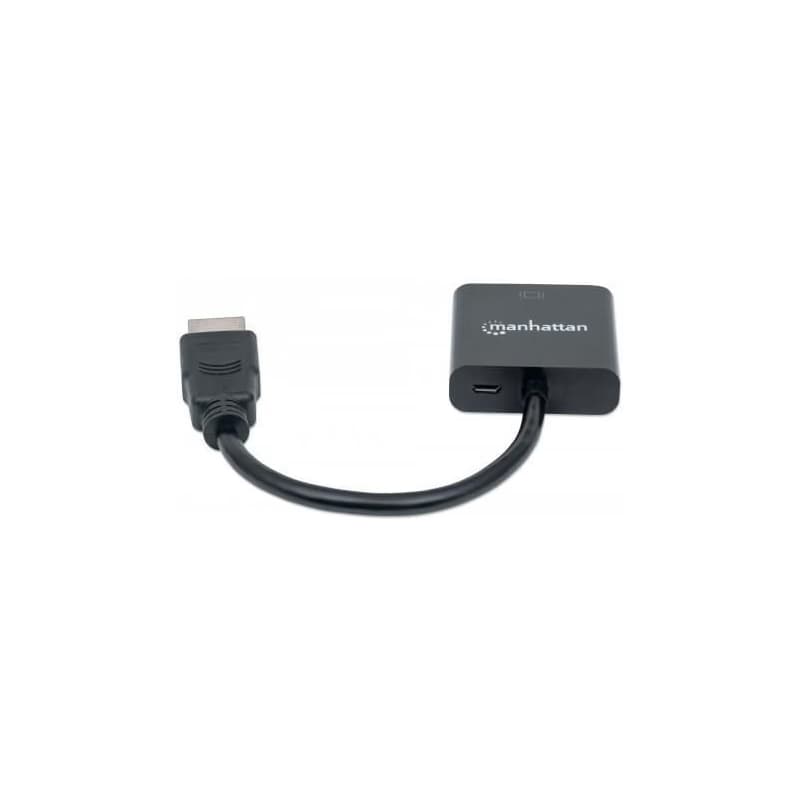 MANHATTAN prevodník z HDMI na VGA (HDMI Male to VGA Female, black, Polybag) 5