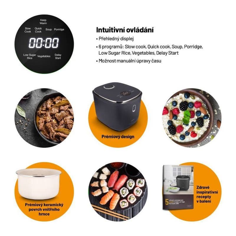Lauben Low Sugar Rice Cooker 3000AT - ryžovar 2