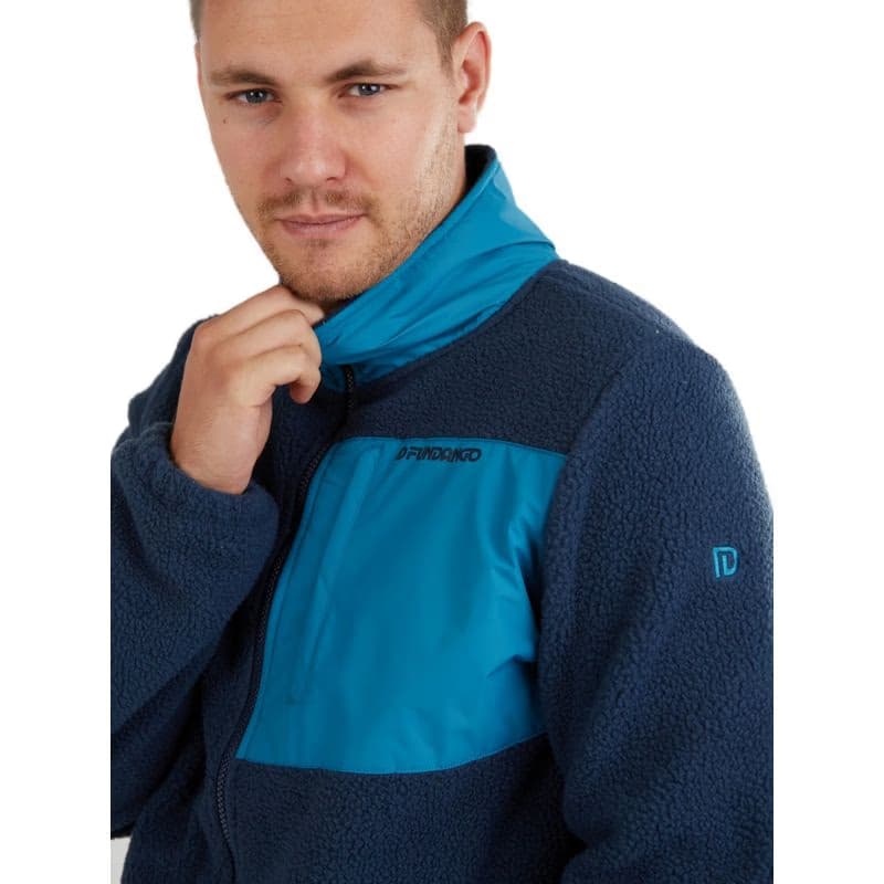 Pánska turistická mikina so zipsom FUNDANGO Haven Hybrid Jacket-486-patriot blue 2