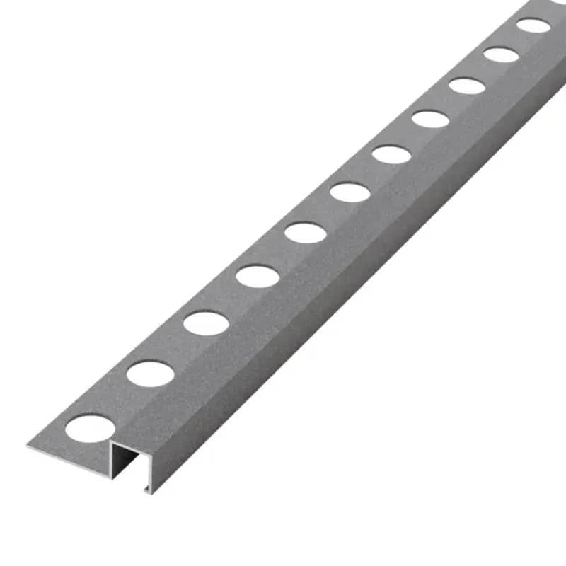 Hliníkový rohový profil tmavosivý mat 10,5 mm x 270 cm