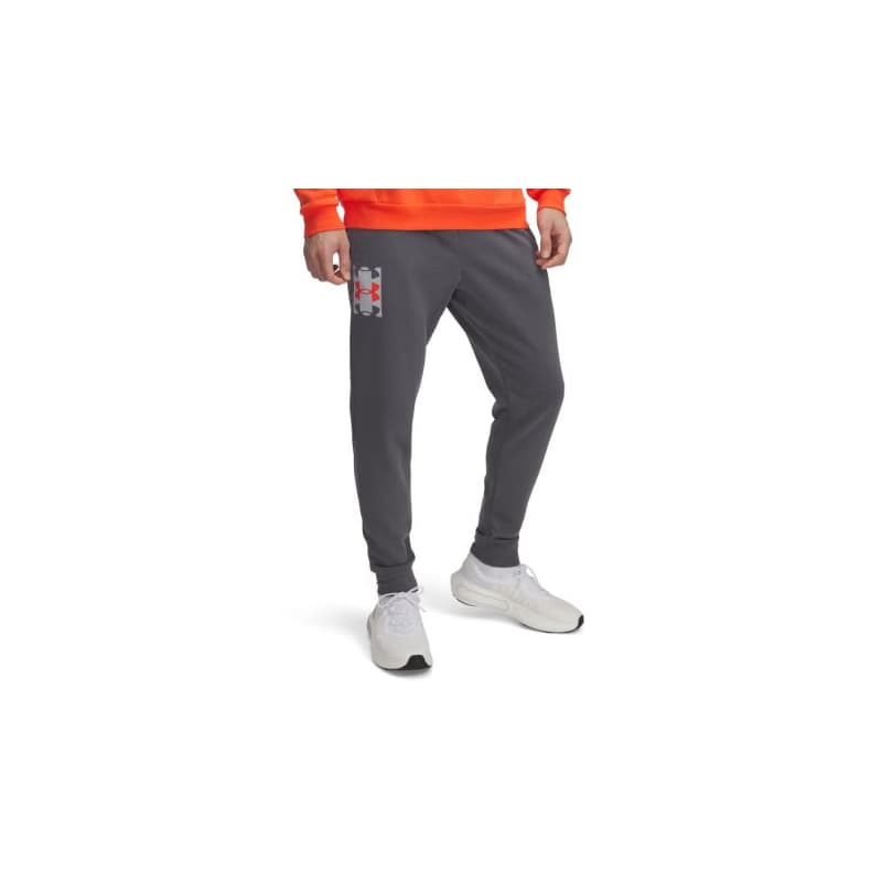 Pánske tepláky UNDER ARMOUR UA Rival Terry Logo JoggerQ2-GRY