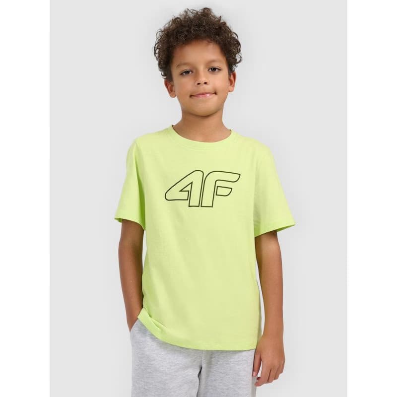 Chlapčenské tričko s krátkym rukávom 4F JUNIOR TSHIRT M3007-45S-CANARY GREEN 2