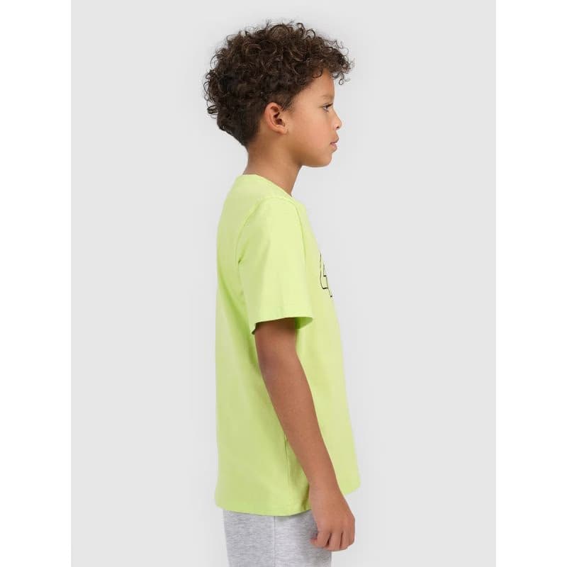 Chlapčenské tričko s krátkym rukávom 4F JUNIOR TSHIRT M3007-45S-CANARY GREEN 3