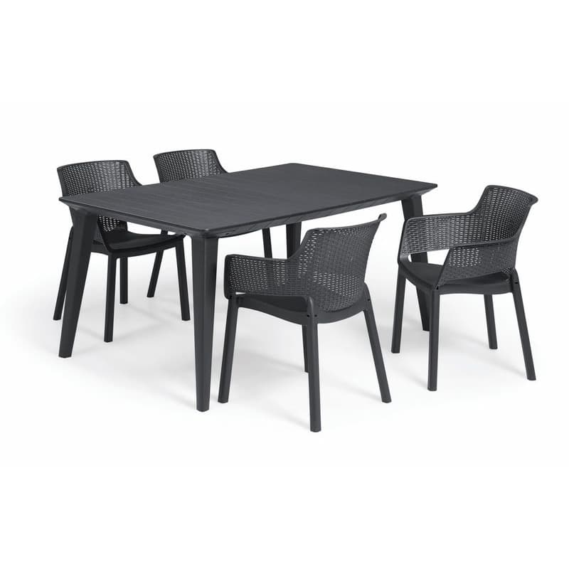 Elvisia Záhradný set PEARL 4 + 1 | grafit