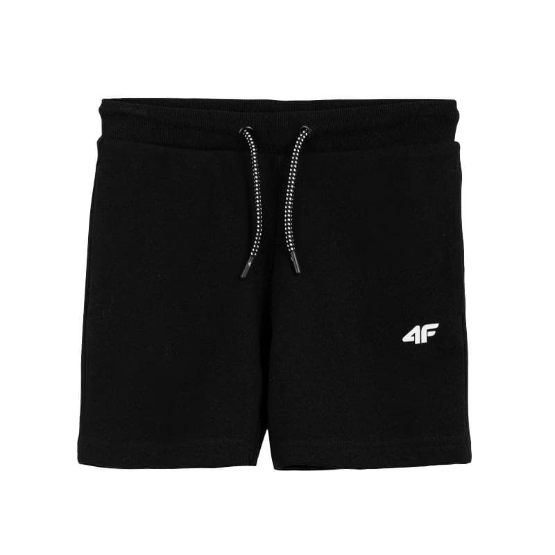 Chlapčenské teplákové kraťasy 4F JUNIOR BOYS-pants-HJL21-JSKMD001A-20S-Black 3