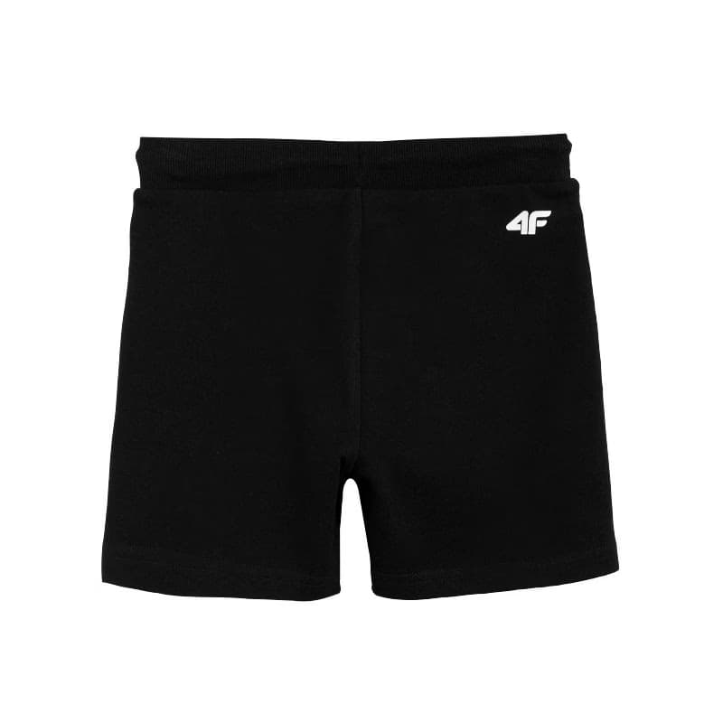 Chlapčenské teplákové kraťasy 4F JUNIOR BOYS-pants-HJL21-JSKMD001A-20S-Black 4
