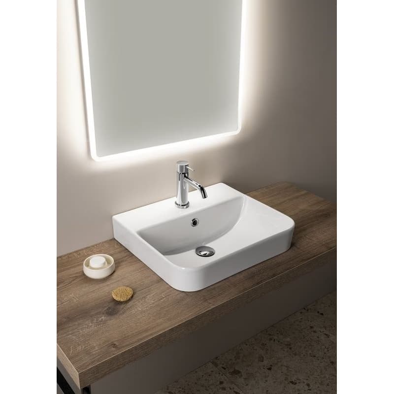 ISVEA - SOTT AQUA keramické umývadlo zápustné, 48x42cm, biela 10SQ50048 6