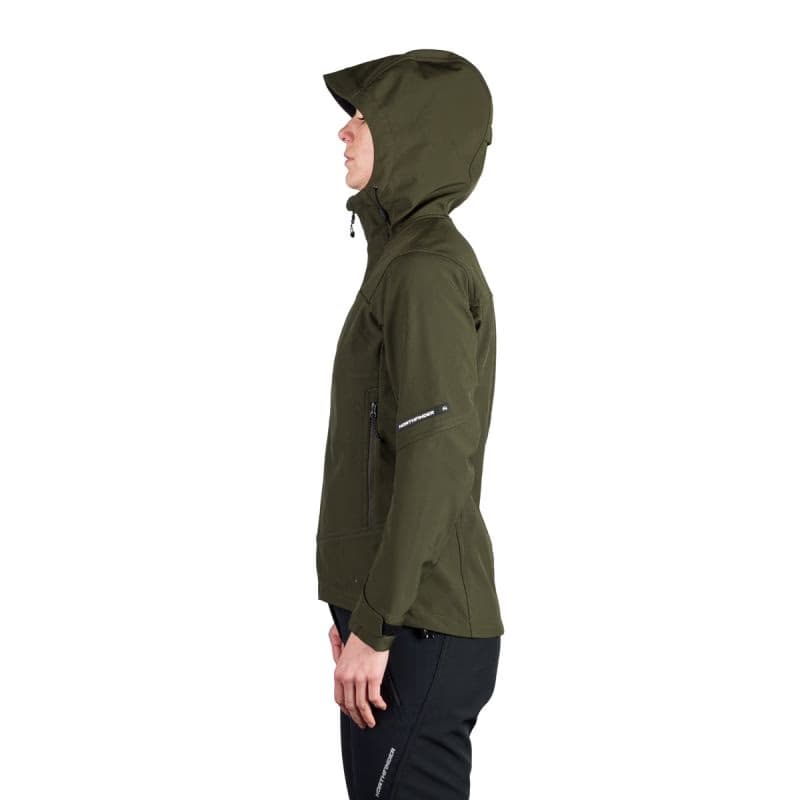Dámska turistická softshellová bunda NORTHFINDER TIFFANI-300darkgreen 5