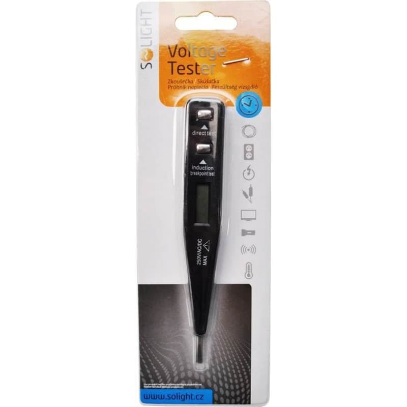 Solight skúšačka, LCD, C napätie: 12 - 230V 3
