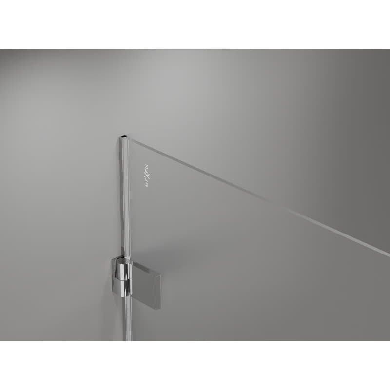 MEXEN/S - Lunar-B L sprchový kút dvere krídlové pravá 100 x 80, transparent, chróm 832L-100-080-01-00-P 2