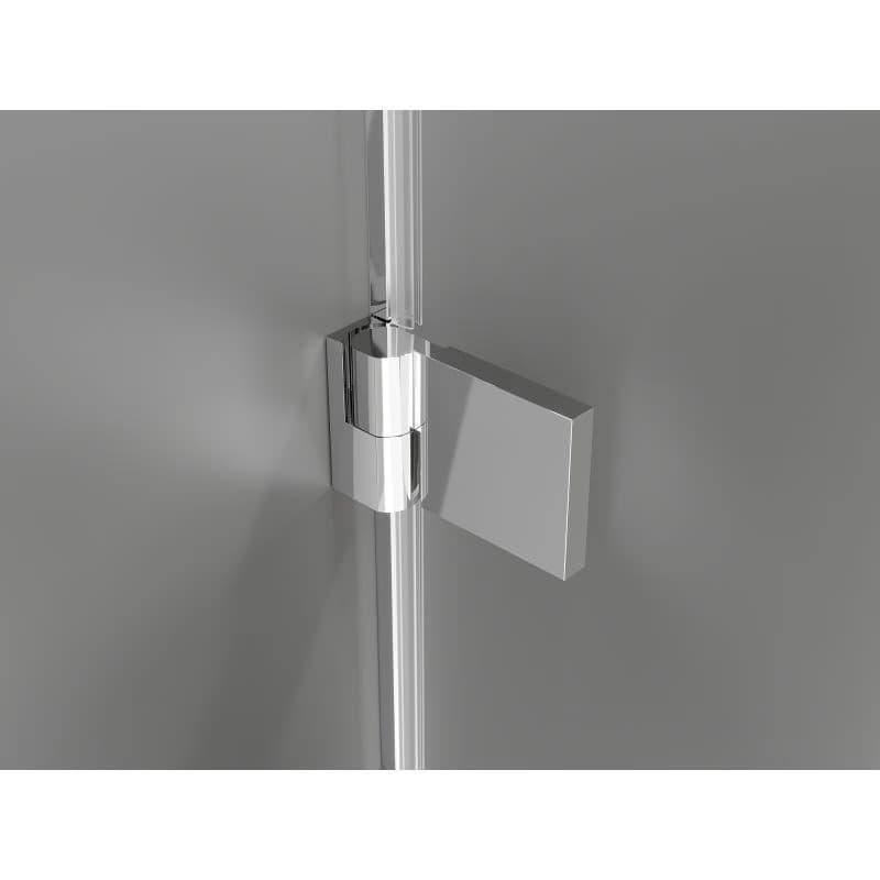 MEXEN/S - Lunar-B L sprchový kút dvere krídlové pravá 100 x 80, transparent, chróm 832L-100-080-01-00-P 4