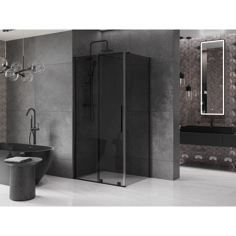 MEXEN/S - Velár sprchovací kút, posuvné dvere 100 x 85, grafit, čierna 871-100-085-41-70 3