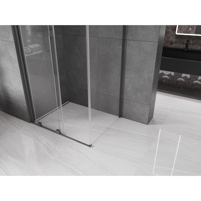 MEXEN/S - Velár sprchovací kút, posuvné dvere 100 x 80, transparent, grafit metal 871-100-080-01-95 5