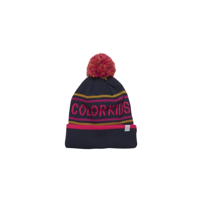 Chlapčenská zimná čiapka COLOR KIDS Hat logo CK, pink glo