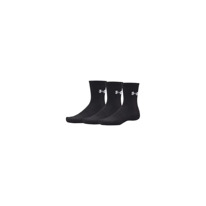 Ponožky UNDER ARMOUR 3 PACK-UA Performance Cotton Crw-BLK