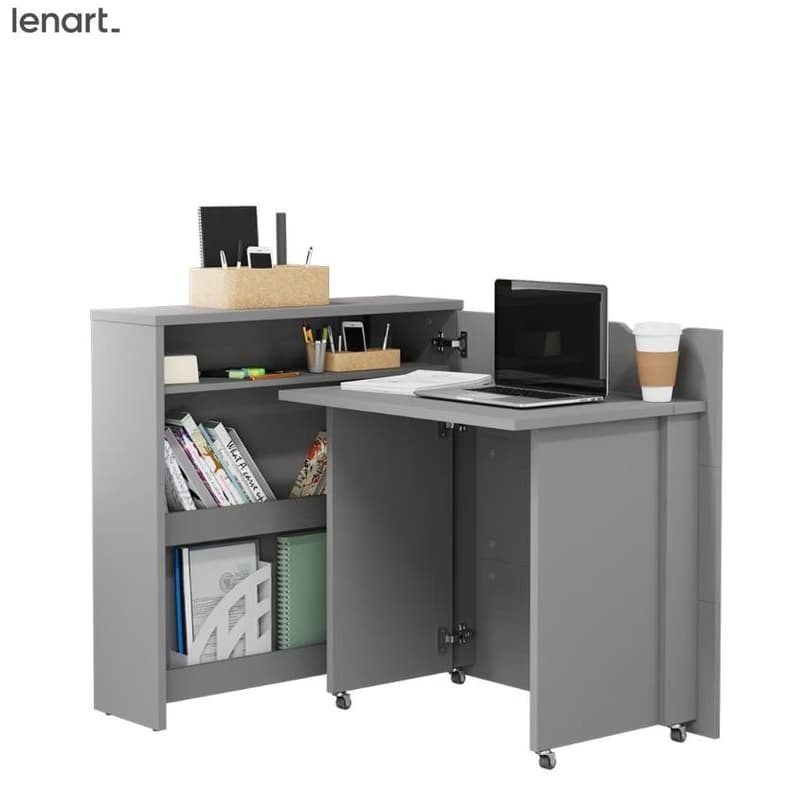 Dig-net nábytok Posuvný stôl Lenart WORK CONCEPT CW-2P slim | pravá Farba: Sivá 2