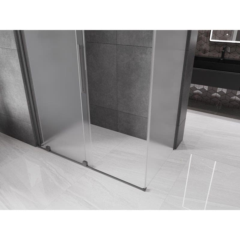 MEXEN/S - Velár sprchovací kút, posuvné dvere 150 x 80, dekor, grafit metal 871-150-080-31-95 3