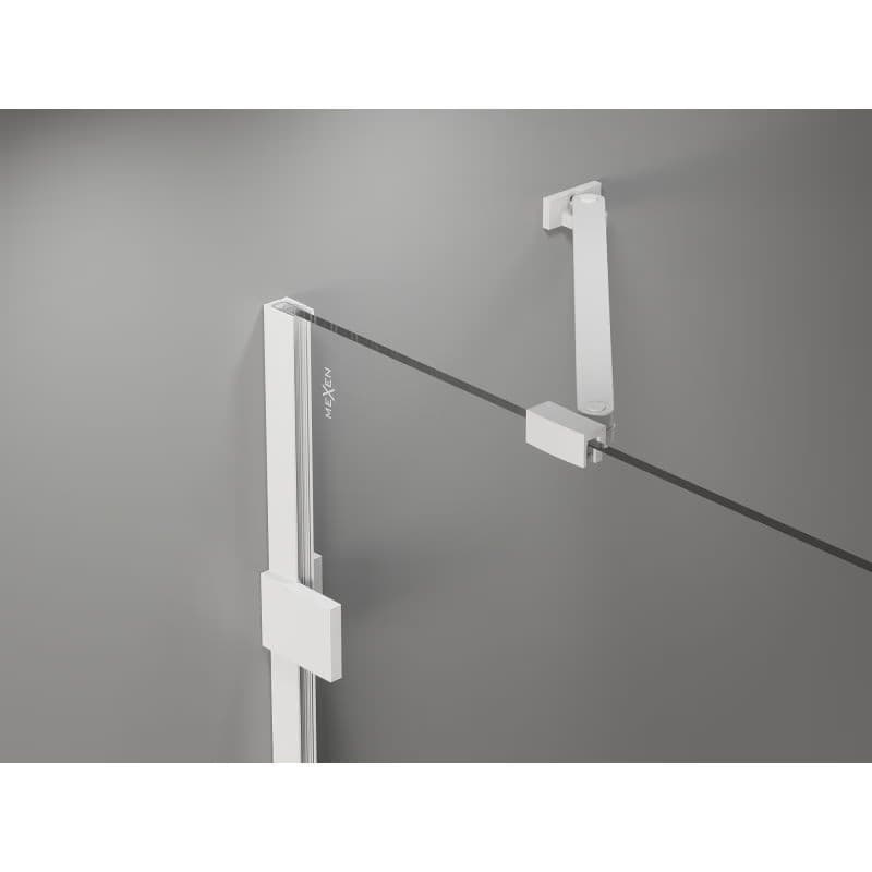 MEXEN/S - Lunar vaňová zástena FIX 80 x 150, transparent, biela 897-080-000-20-00 6