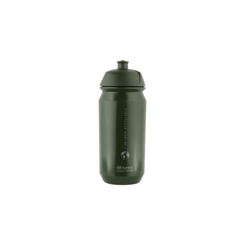 Fľaša na bicykel FORCE BIO EARTH 0,5 l, green-gray
