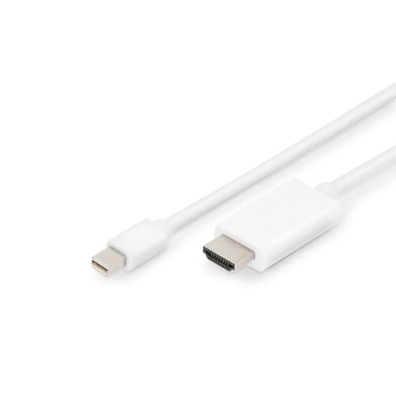 Digitus DisplayPort káblový adaptér, mini DP - HDMI, 2m, DP 1.2_HDMI 2.0, 4K/60Hz
