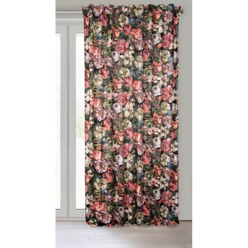 ArtFir Záves PEONIA P | bordové kvety 140 x 270 cm 3