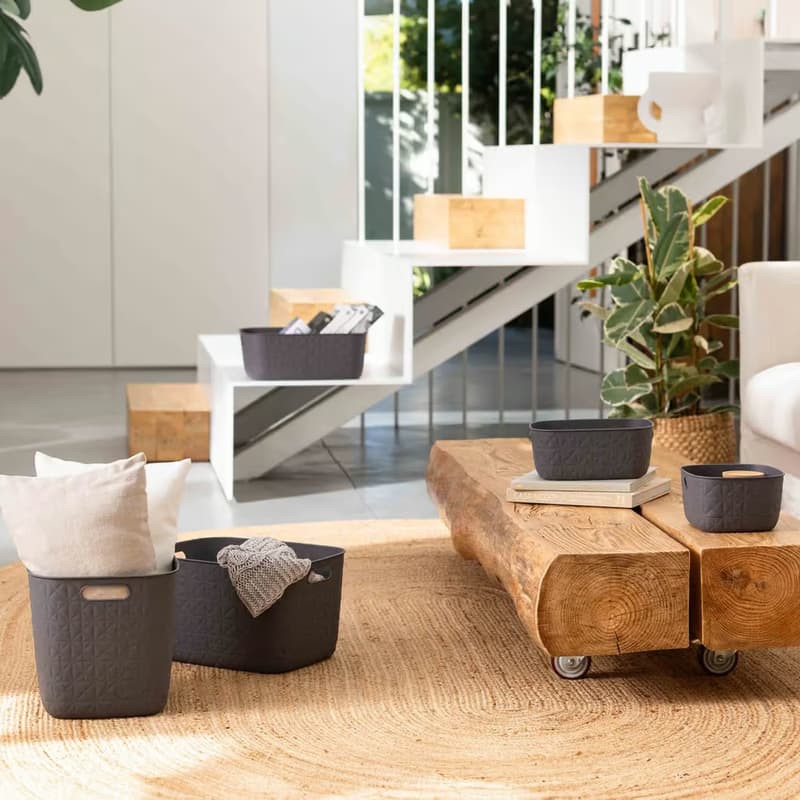 CURVER Úložný košík SOFTEX XS recyklovaný plast | tmavosivá 4