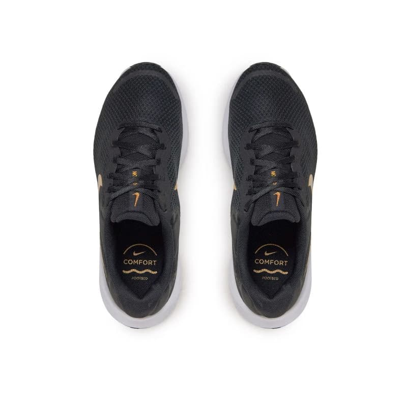 Dámska športová obuv (tréningová) NIKE Revolution 7 W black metallic gold white 4