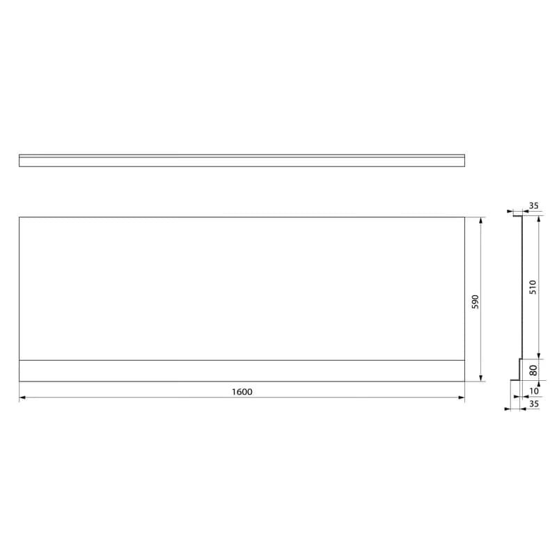 POLYSAN - PLAIN NIKA panel 160x59cm 72505 3