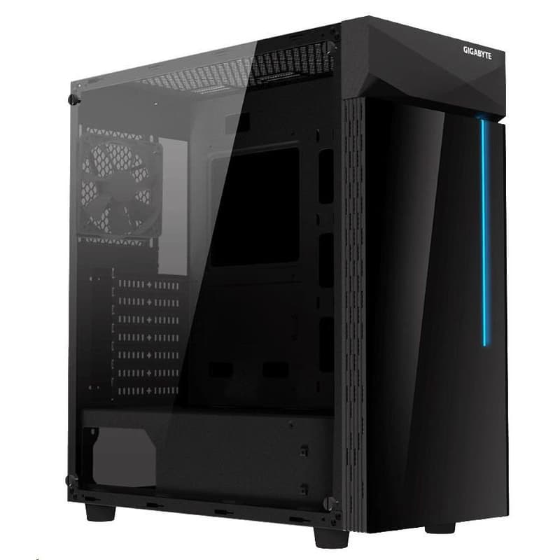 GIGABYTE case GB-C200G, RGB Lighting, bez zdroja, transparentný bok, Mid tower