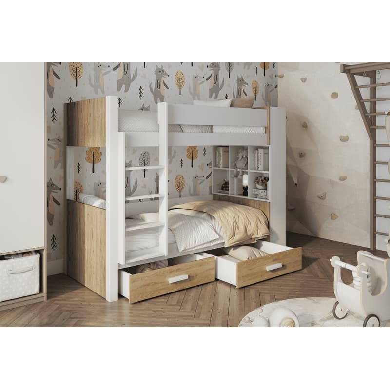 ArtBed Detská poschodová posteľ GASPAR | 80 x 180 cm Prevedenie: Morenie - Akryl