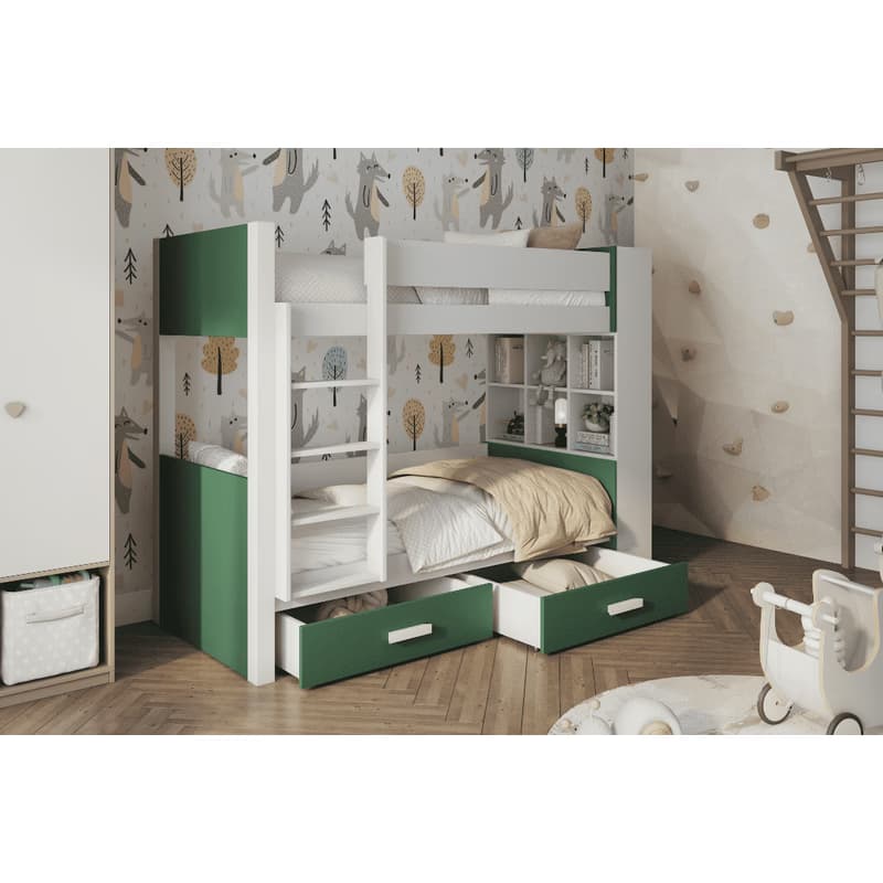 ArtBed Detská poschodová posteľ GASPAR | 80 x 180 cm Prevedenie: Morenie - Akryl 2