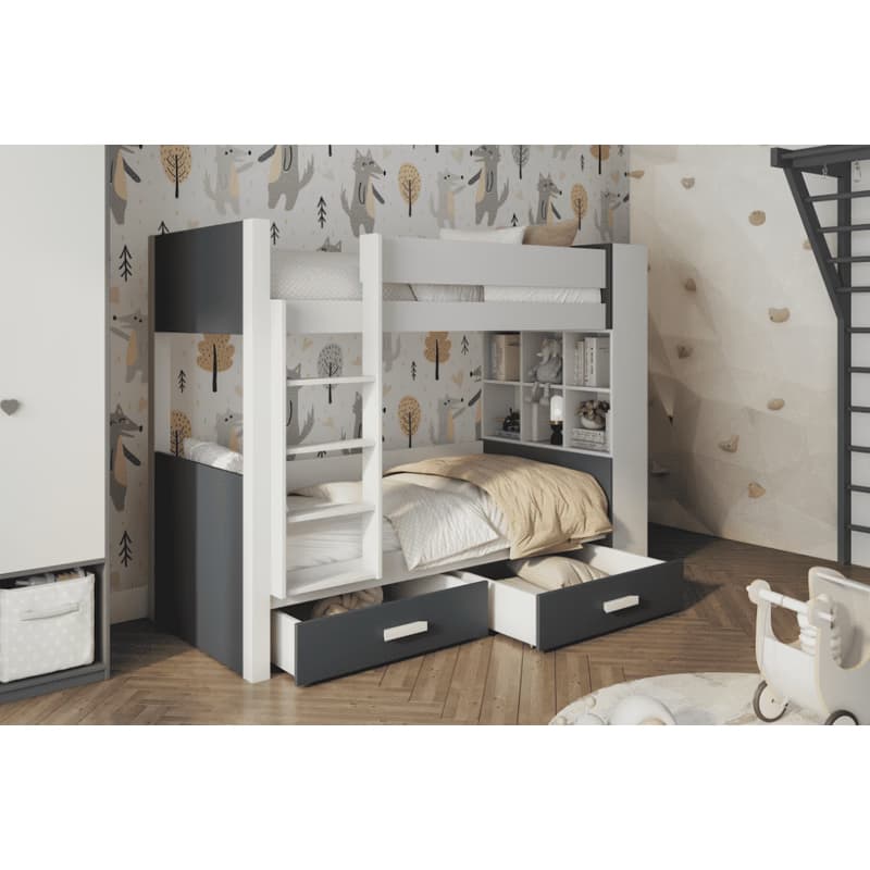 ArtBed Detská poschodová posteľ GASPAR | 80 x 180 cm Prevedenie: Morenie - Akryl 4