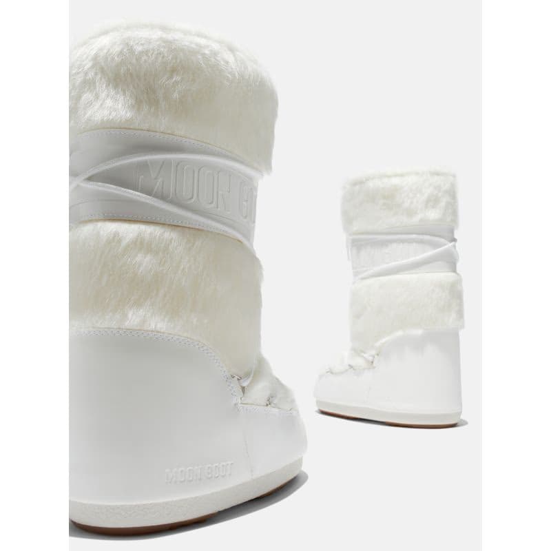 Vysoké zimné topánky MOON BOOT MB ICON FAUX, A002 OPTICAL WHITE 3