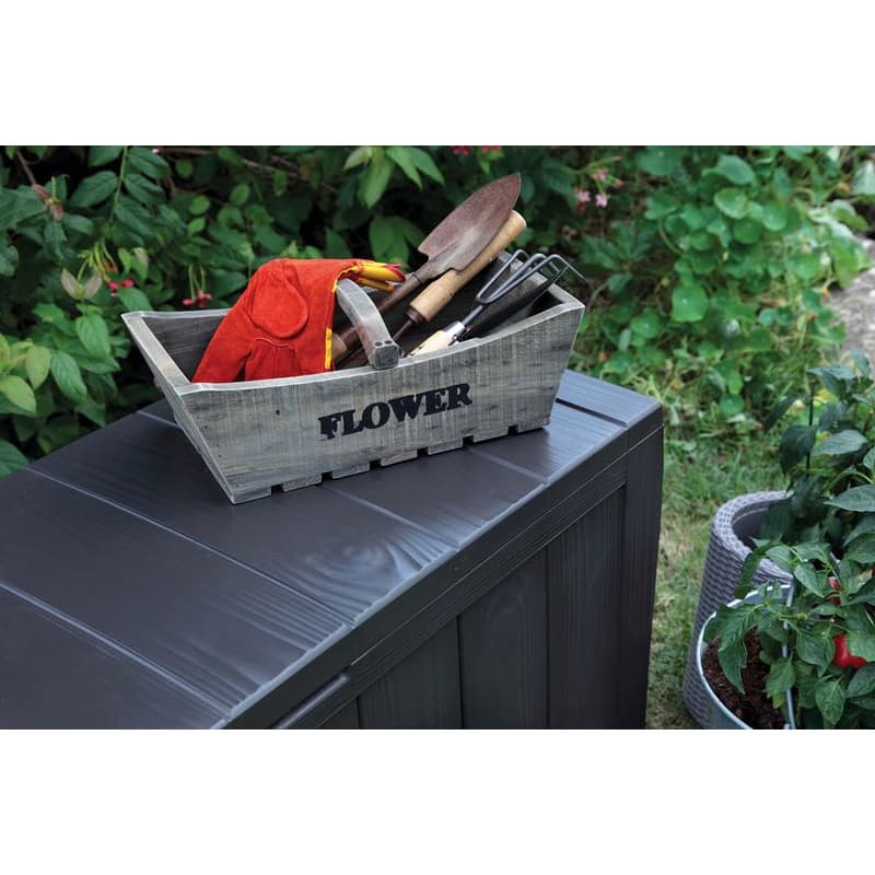 KETER Úložný box WOODSHER | antracit 270L 5