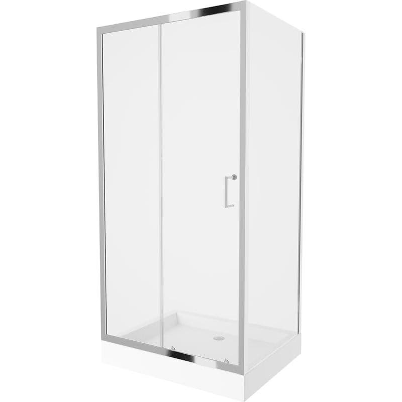 MEXEN/S - Apia Sprchovací kút 120x80, transparent, chróm + vanička Rio 840-120-080-01-00-4510