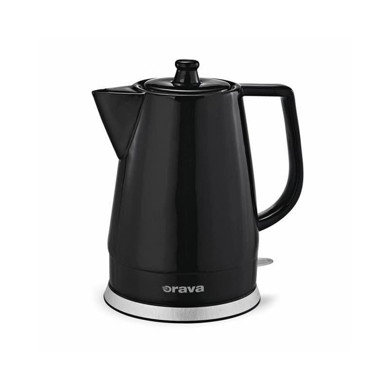 Orava VK-3813 B rýchlovarná kanvica, 1500 W, 1.5 l, kermická, automatické vypnutie, čierna