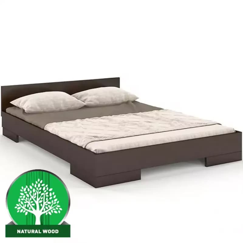 Posteľ drevené buk Skandica Spectrum Nízka 180x200 Palisander