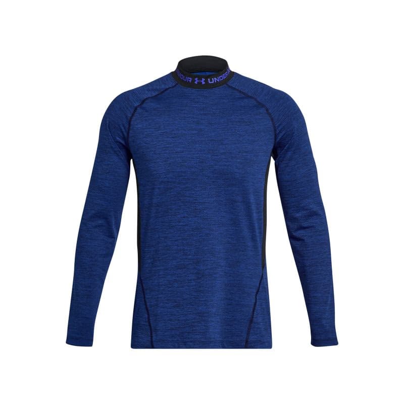 Pánske kompresné tričko s dlhým rukávom UNDER ARMOUR UA CG Armour Twist Mock-BLU 4