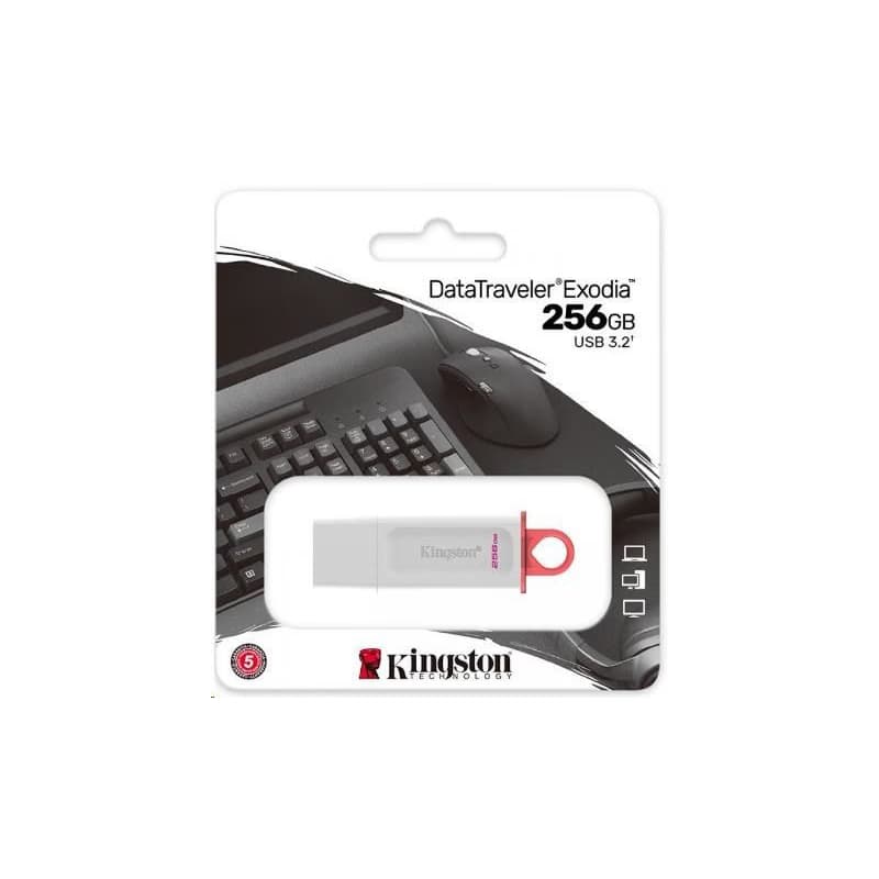 Kingston 256GB USB3.2 Gen1 DataTraveler Exodia (White + Pink) 2