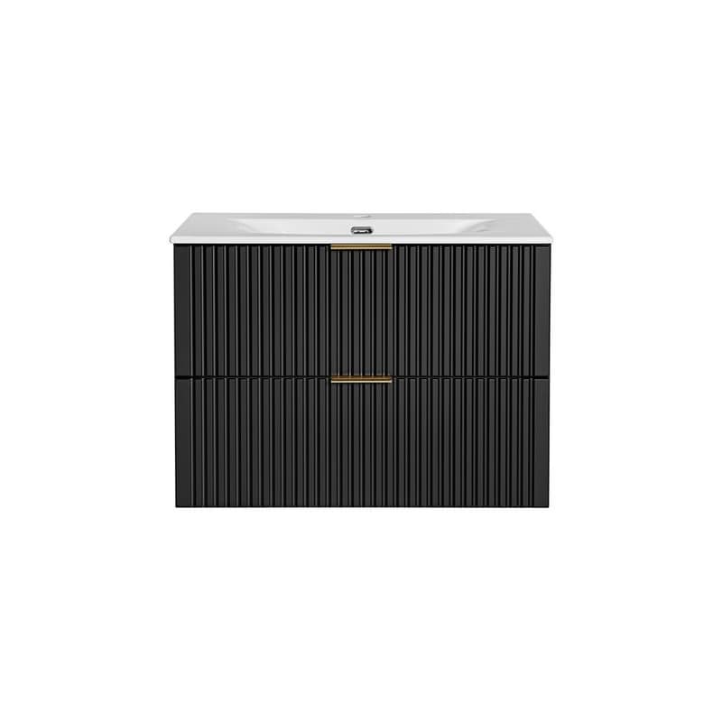 ArtCom Kúpeľňová skrinka s umývadlom ADEL Black U80/1 | 80 cm 2